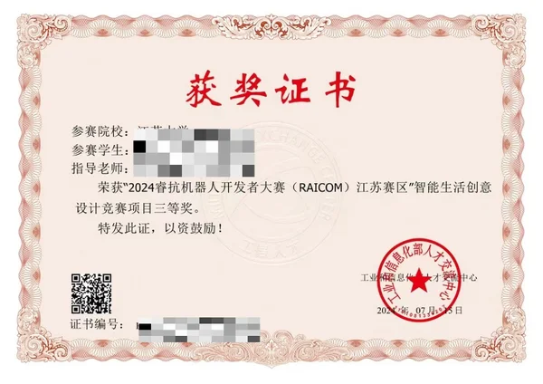 竞赛证书：developer-contest