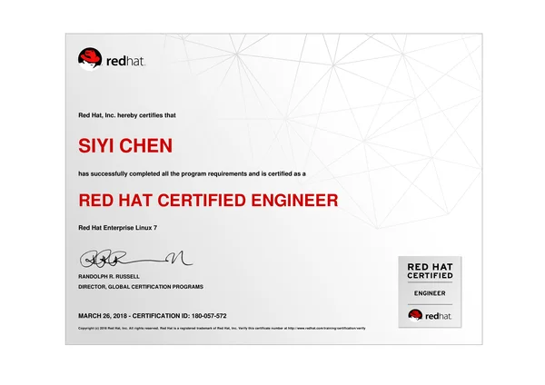 RHCE 证书：csy